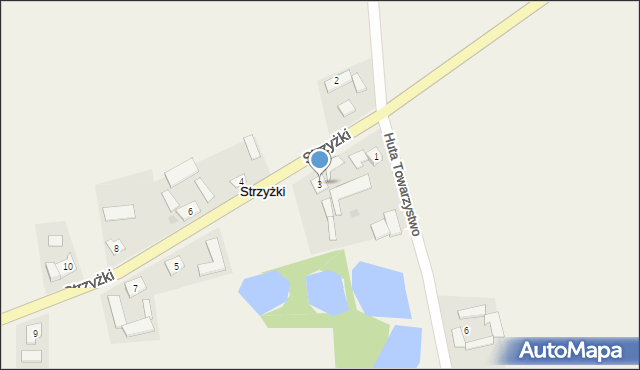 Strzyżki, Strzyżki, 3, mapa Strzyżki