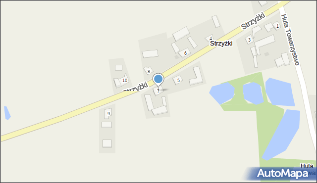 Strzyżki, Strzyżki, 7, mapa Strzyżki