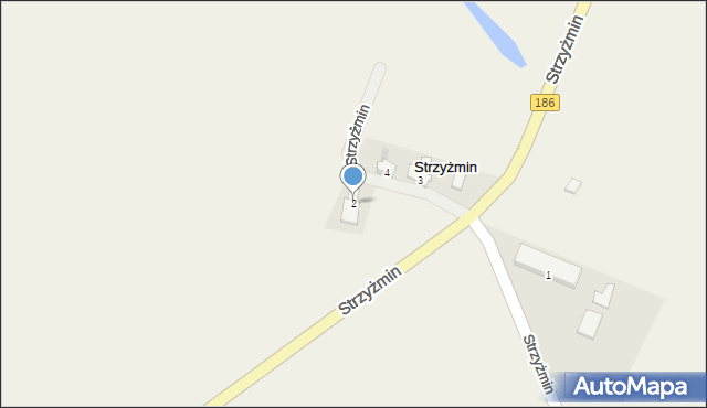 Strzyżmin, Strzyżmin, 2, mapa Strzyżmin