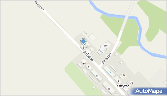 Strzyżno, Strzyżno, 1, mapa Strzyżno