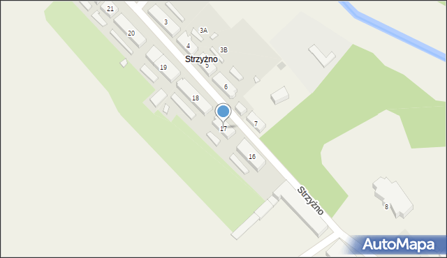 Strzyżno, Strzyżno, 17, mapa Strzyżno