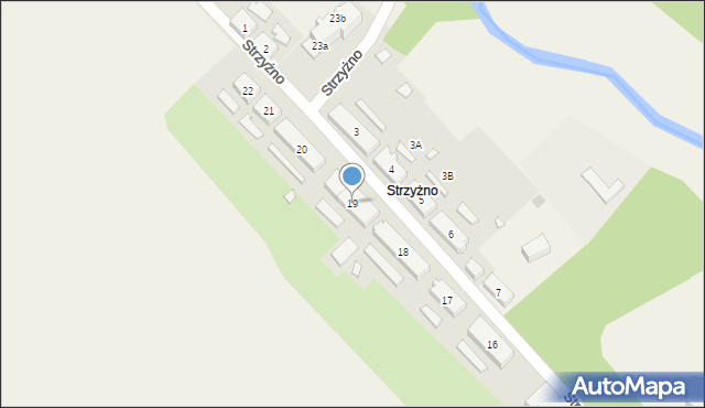 Strzyżno, Strzyżno, 19, mapa Strzyżno