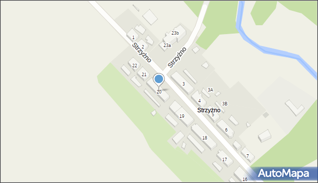 Strzyżno, Strzyżno, 20, mapa Strzyżno