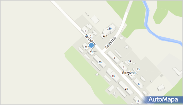 Strzyżno, Strzyżno, 21, mapa Strzyżno