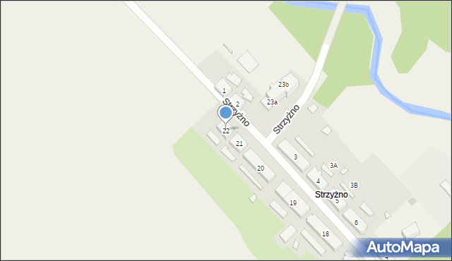 Strzyżno, Strzyżno, 22, mapa Strzyżno