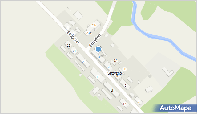 Strzyżno, Strzyżno, 3, mapa Strzyżno