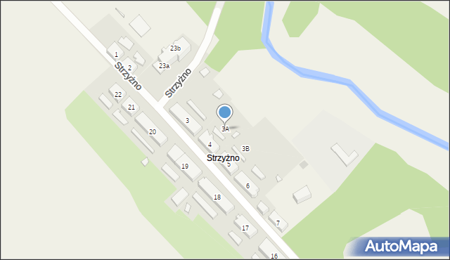 Strzyżno, Strzyżno, 3A, mapa Strzyżno