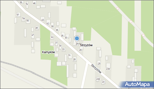 Strzyżów, Strzyżów, 27, mapa Strzyżów