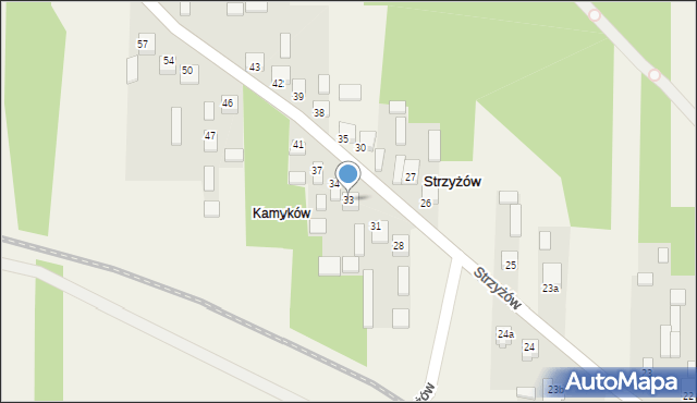 Strzyżów, Strzyżów, 33, mapa Strzyżów