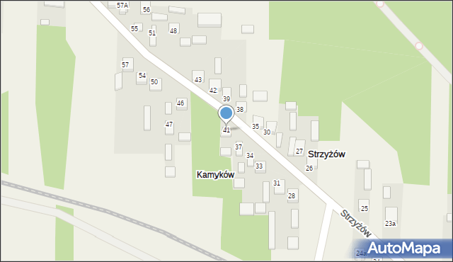 Strzyżów, Strzyżów, 41, mapa Strzyżów