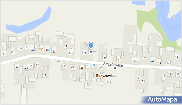 Strzyżowice, Strzyżowice, 29, mapa Strzyżowice