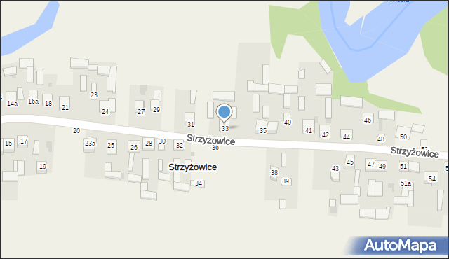 Strzyżowice, Strzyżowice, 33, mapa Strzyżowice