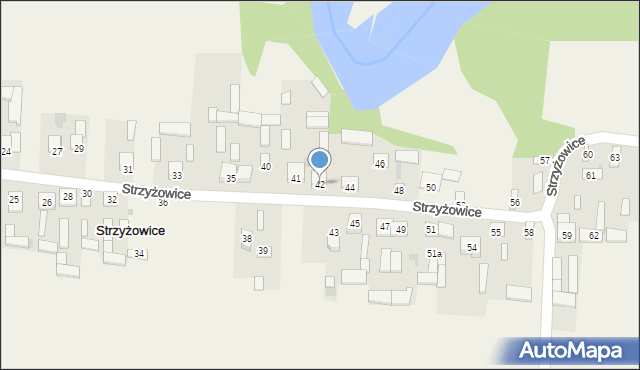 Strzyżowice, Strzyżowice, 42, mapa Strzyżowice