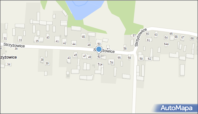 Strzyżowice, Strzyżowice, 51, mapa Strzyżowice