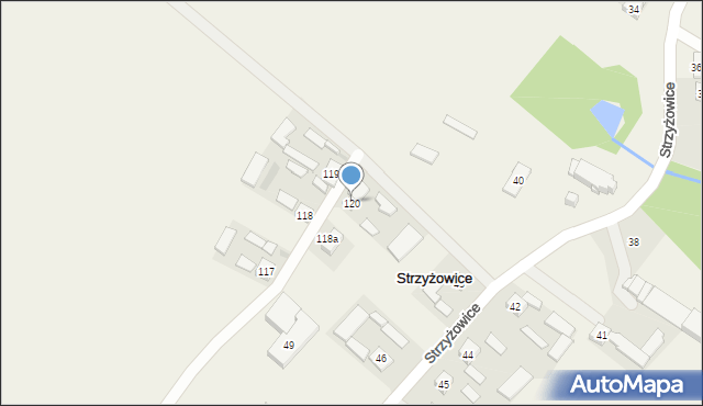 Strzyżowice, Strzyżowice, 120, mapa Strzyżowice