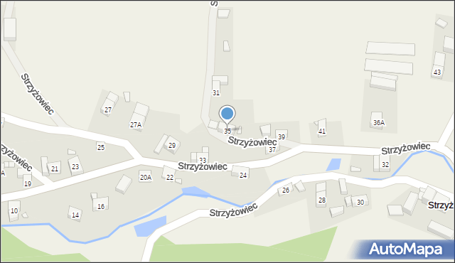 Strzyżowiec, Strzyżowiec, 35, mapa Strzyżowiec