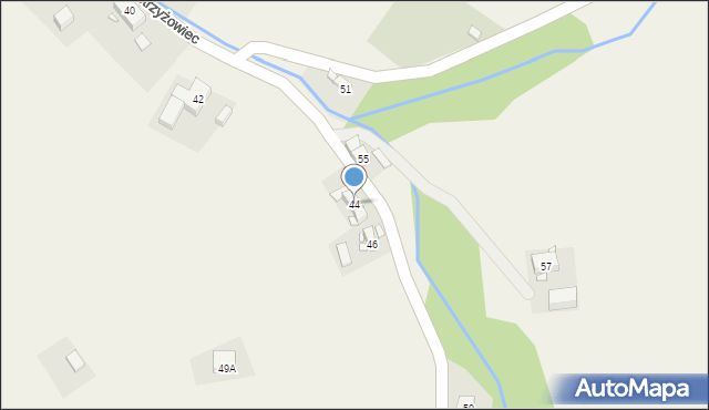 Strzyżowiec, Strzyżowiec, 44, mapa Strzyżowiec