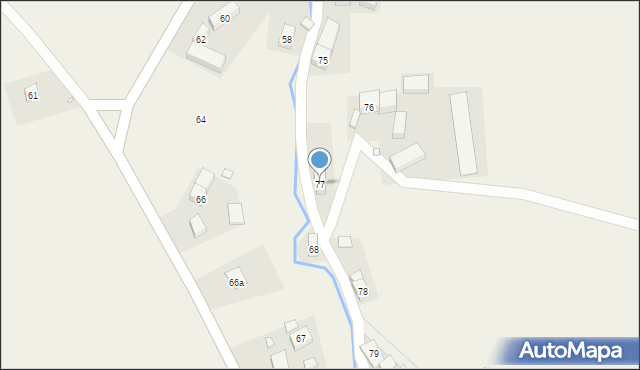 Strzyżowiec, Strzyżowiec, 77, mapa Strzyżowiec