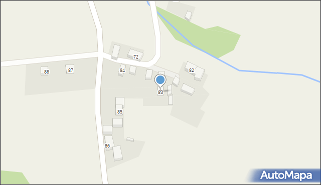 Strzyżowiec, Strzyżowiec, 83, mapa Strzyżowiec