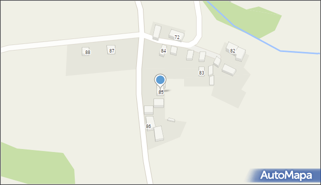 Strzyżowiec, Strzyżowiec, 85, mapa Strzyżowiec