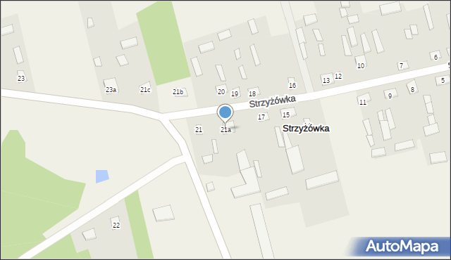 Strzyżówka, Strzyżówka, 21a, mapa Strzyżówka