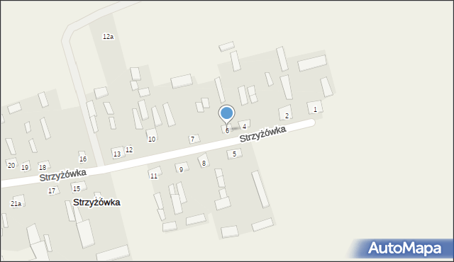 Strzyżówka, Strzyżówka, 6, mapa Strzyżówka