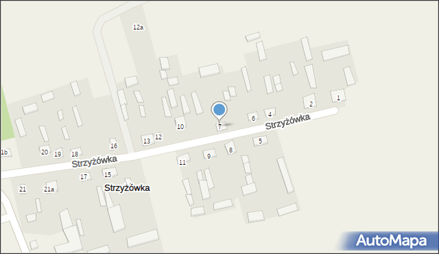 Strzyżówka, Strzyżówka, 7, mapa Strzyżówka