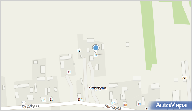 Strzyżyna, Strzyżyna, 16, mapa Strzyżyna