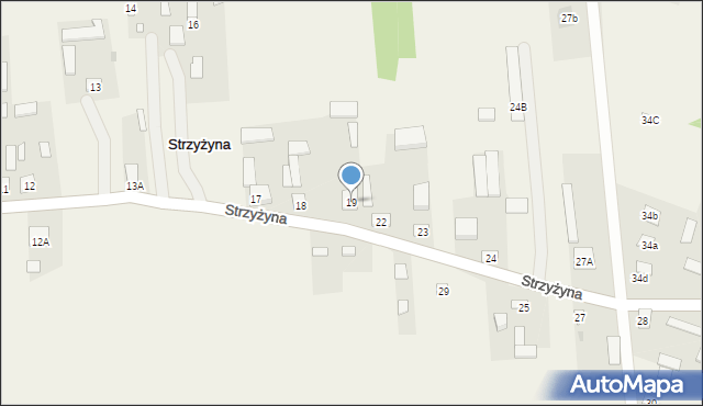 Strzyżyna, Strzyżyna, 19, mapa Strzyżyna