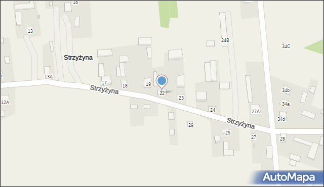 Strzyżyna, Strzyżyna, 22, mapa Strzyżyna