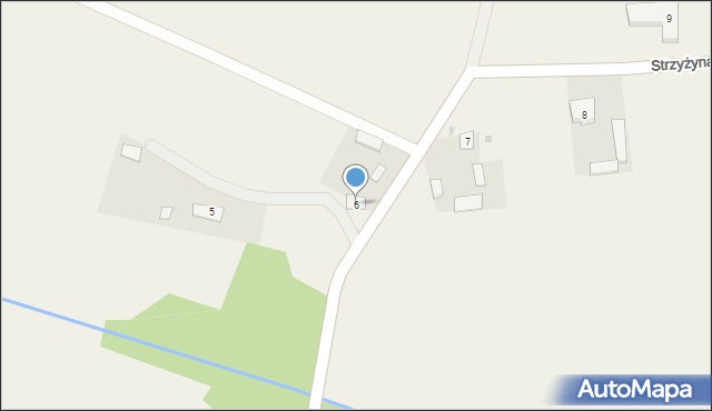 Strzyżyna, Strzyżyna, 6, mapa Strzyżyna