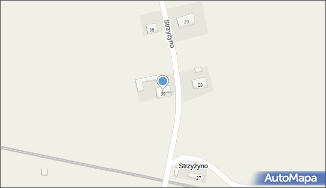 Strzyżyno, Strzyżyno, 39, mapa Strzyżyno