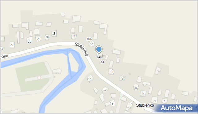 Stubienko, Stubienko, 14A, mapa Stubienko