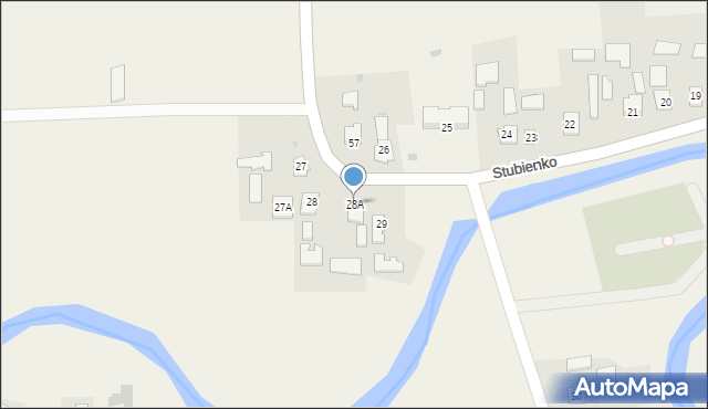 Stubienko, Stubienko, 28A, mapa Stubienko