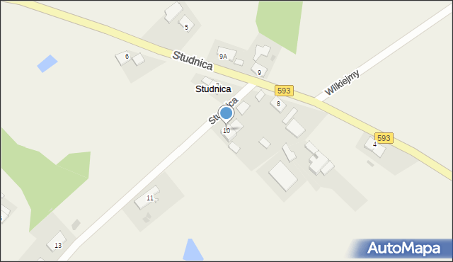 Studnica, Studnica, 10, mapa Studnica