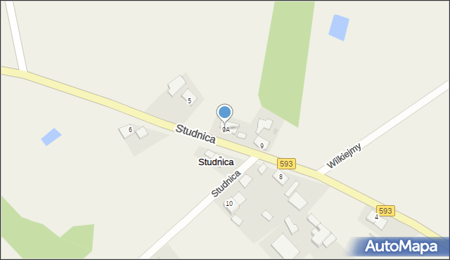 Studnica, Studnica, 9A, mapa Studnica