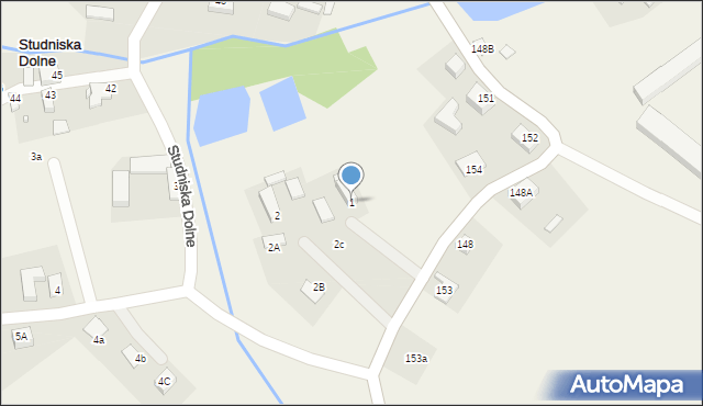Studniska Dolne, Studniska Dolne, 1, mapa Studniska Dolne