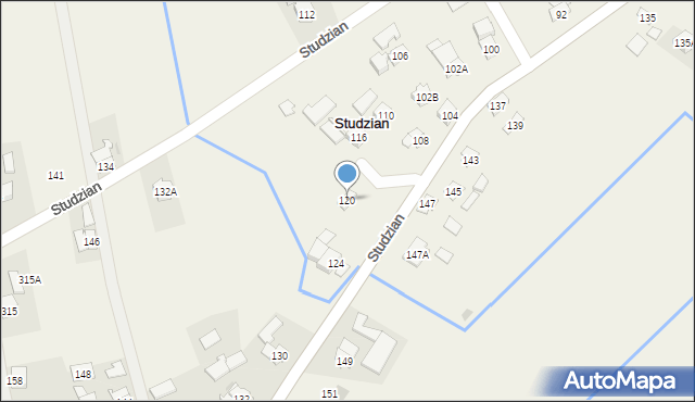Studzian, Studzian, 120, mapa Studzian