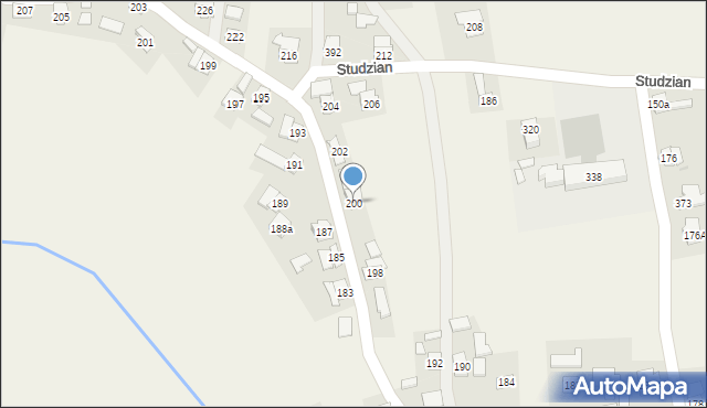 Studzian, Studzian, 200, mapa Studzian