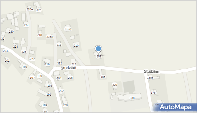 Studzian, Studzian, 208, mapa Studzian