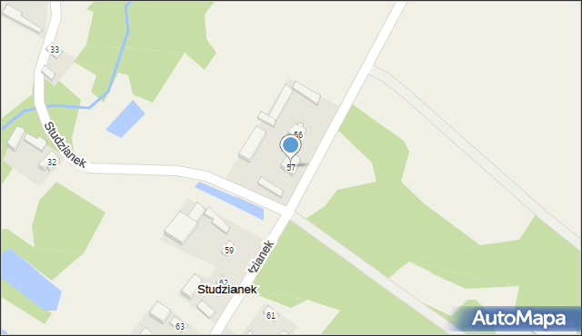 Studzianek, Studzianek, 57, mapa Studzianek