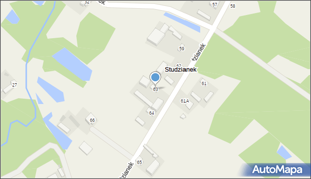 Studzianek, Studzianek, 63, mapa Studzianek