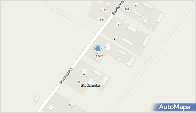 Studzianka, Studzianka, 12A, mapa Studzianka