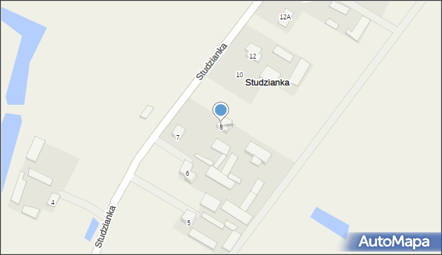 Studzianka, Studzianka, 8, mapa Studzianka