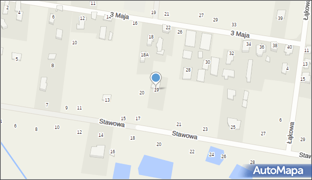 Studzianki, Stawowa, 19, mapa Studzianki