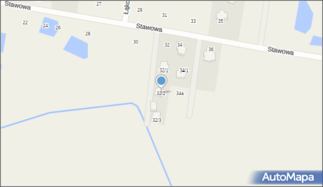 Studzianki, Stawowa, 32/2, mapa Studzianki