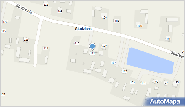 Studzianki, Studzianki, 111, mapa Studzianki