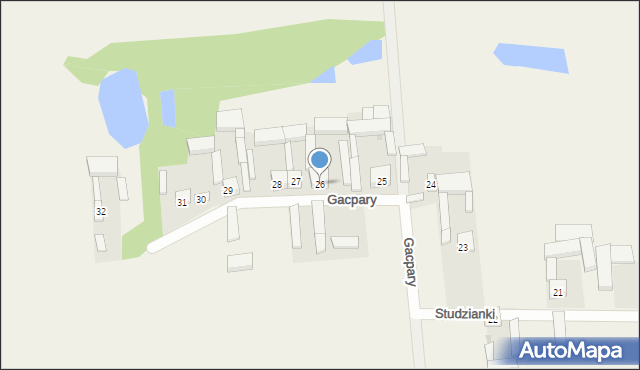 Studzianki, Studzianki, 26, mapa Studzianki