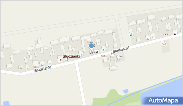 Studzianki, Studzianki, 14, mapa Studzianki