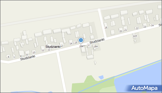 Studzianki, Studzianki, 16A, mapa Studzianki